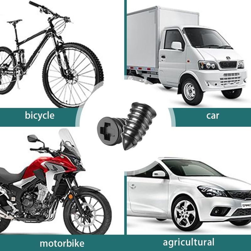 Auto si Moto - Anvelope si jante - Accesorii roti - Kituri pana - Suruburi vulcanizare anvelope, set 60 bucati - Infinity.ro