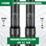 Auto si Moto - Reparatii si depanare - Scule auto - Scule si truse auto - Cheie dinamometrica 5-25 Nm, eroare ± 3%,patrat 1/4", clichet 45 dinti - Infinity.ro