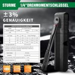 Auto si Moto - Reparatii si depanare - Scule auto - Scule si truse auto - Cheie dinamometrica 5-25 Nm, eroare ± 3%,patrat 1/4", clichet 45 dinti - Infinity.ro