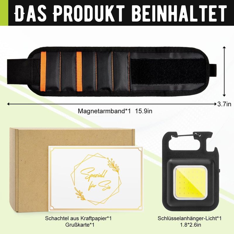 Auto si Moto - Reparatii si depanare - Scule auto - Scule si truse auto - Bratara magnetica cu LED pentru meseriasi, uz casnic, constructori - Infinity.ro