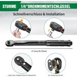 Auto si Moto - Reparatii si depanare - Scule auto - Scule si truse auto - Cheie dinamometrica 5-25 Nm, eroare ± 3%,patrat 1/4", clichet 45 dinti - Infinity.ro