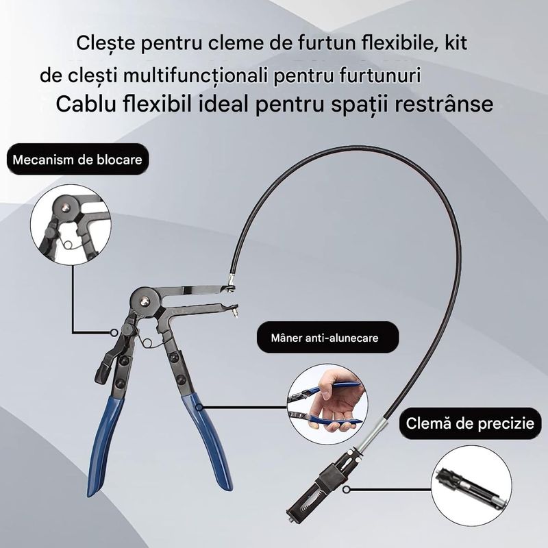 Auto si Moto - Reparatii si depanare - Scule auto - Scule si truse auto - Set de clesti pentru cleme de furtun 9 piese pentru utilizare auto - Infinity.ro