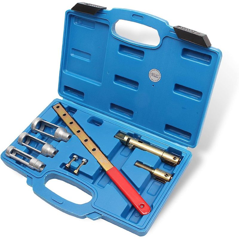 Auto si Moto - Reparatii si depanare - Scule auto - Scule si truse auto - Trusa comprimat arcuri supape 20 26 34 mm 8 piese - Infinity.ro