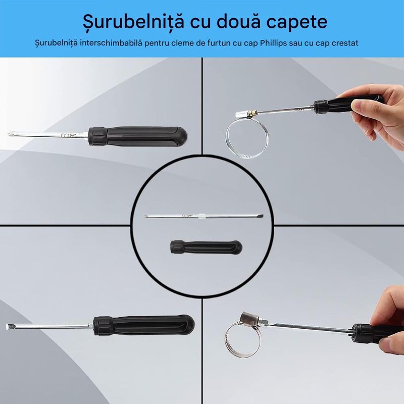Auto si Moto - Reparatii si depanare - Scule auto - Scule si truse auto - Set de clesti pentru cleme de furtun 9 piese pentru utilizare auto - Infinity.ro