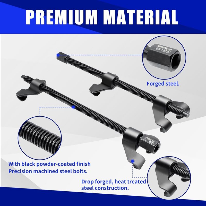 Auto si Moto - Reparatii si depanare - Scule auto - Scule si truse auto - Prese arcuri inlocuit amortizoare sau flanse amortizoare set 2 bucati 370 mm - Infinity.ro
