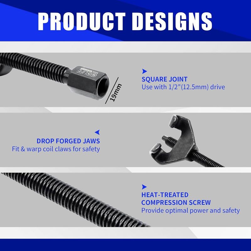 Auto si Moto - Reparatii si depanare - Scule auto - Scule si truse auto - Prese arcuri inlocuit amortizoare sau flanse amortizoare set 2 bucati 370 mm - Infinity.ro