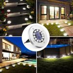 Casa si Gradina - Corpuri si surse de iluminat - Iluminat exterior - Lampi solare - Lampi solare pentru gradina 12 LED-uri, cai de acces, impermeabile, de exterior set 4 lumini - Infinity.ro
