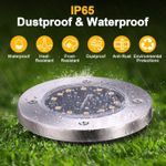 Casa si Gradina - Corpuri si surse de iluminat - Iluminat exterior - Lampi solare - Lampi solare pentru gradina 12 LED-uri, cai de acces, impermeabile, de exterior set 4 lumini - Infinity.ro