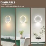Casa si Gradina - Corpuri si surse de iluminat - Plafoniere, aplice si spoturi - Lampa rotunda de perete din acril de 12W, 1080LM, cu 3 temperaturi de culoare (2700K-6500K) - Infinity.ro