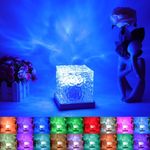 Casa si Gradina - Corpuri si surse de iluminat - Veioze si lampi - Lampi de veghe - Lampa de veghe LED Waves cu 16 lumini RGB cu telecomanda - Infinity.ro