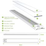 Casa si Gradina - Corpuri si surse de iluminat - Veioze si lampi - Lampi de veghe - Lumina LED pentru dulap cu senzor de miscare, 2200 mAh reincarcabila prin USB 40CM 2 buc - Infinity.ro