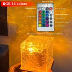 Casa si Gradina - Corpuri si surse de iluminat - Veioze si lampi - Lampi de veghe - Lampa de veghe LED Waves cu 16 lumini RGB cu telecomanda - Infinity.ro