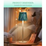 Casa si Gradina - Corpuri si surse de iluminat - Veioze si lampi - Lampi de veghe - Lampa de masa wireless, reincarcabila, reglabila, impermeabila IP54, tactila LED cu 3 moduri de culoare, (verde si alb) - Infinity.ro