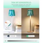 Casa si Gradina - Corpuri si surse de iluminat - Veioze si lampi - Lampi de veghe - Lampa de masa wireless, reincarcabila, reglabila, impermeabila IP54, tactila LED cu 3 moduri de culoare, (verde si alb) - Infinity.ro
