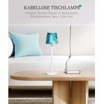 Casa si Gradina - Corpuri si surse de iluminat - Veioze si lampi - Lampi de veghe - Lampa de masa wireless, reincarcabila, reglabila, impermeabila IP54, tactila LED cu 3 moduri de culoare, (verde si alb) - Infinity.ro