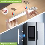 Casa si Gradina - Corpuri si surse de iluminat - Veioze si lampi - Lampi de veghe - Lumina LED pentru dulap cu senzor de miscare, 2200 mAh reincarcabila prin USB 40CM 2 buc - Infinity.ro