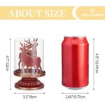 Casa si Gradina - Decoratiuni - Aromaterapie si lumanari - Suporturi lumanari - Suporti de lumanari din sticla si metal rosu set 2 bucati 12 cm - Infinity.ro
