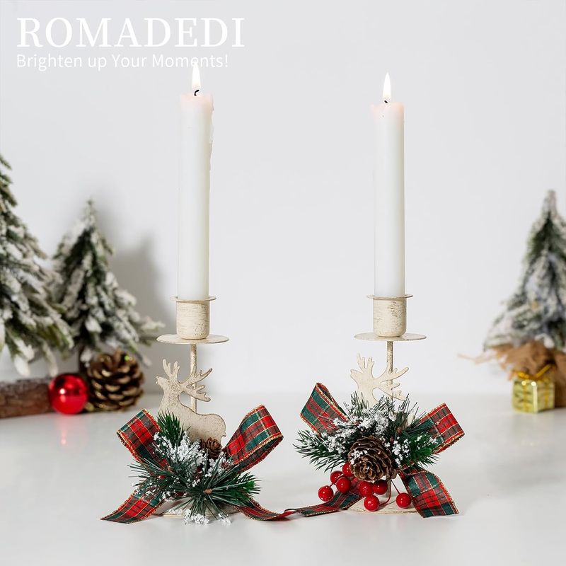 Casa si Gradina - Decoratiuni - Aromaterapie si lumanari - Suporturi lumanari - Suporti de lumanari din metal, Reni set 2 bucati 15 cm - Infinity.ro