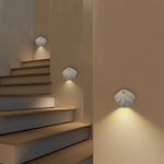 Casa si Gradina - Corpuri si surse de iluminat - Plafoniere, aplice si spoturi - Lampi LED magnetice reincarcabile USB, cu senzor de miscare, albe, 2 bucati - Infinity.ro