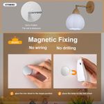 Casa si Gradina - Corpuri si surse de iluminat - Plafoniere, aplice si spoturi - Lampi LED magnetice reincarcabile USB, cu senzor de miscare, albe, 2 bucati - Infinity.ro