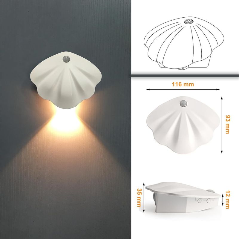 Casa si Gradina - Corpuri si surse de iluminat - Plafoniere, aplice si spoturi - Lampi LED magnetice reincarcabile USB, cu senzor de miscare, albe, 2 bucati - Infinity.ro