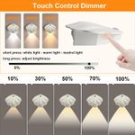 Casa si Gradina - Corpuri si surse de iluminat - Plafoniere, aplice si spoturi - Lampi LED magnetice reincarcabile USB, cu senzor de miscare, albe, 2 bucati - Infinity.ro