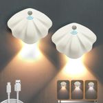 Casa si Gradina - Corpuri si surse de iluminat - Plafoniere, aplice si spoturi - Lampi LED magnetice reincarcabile USB, cu senzor de miscare, albe, 2 bucati - Infinity.ro