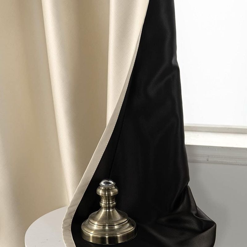 Casa si Gradina - Textile si covoare - Perdele si draperii - Perdele - Perdele blackout crem groase 260 cm inaltime, 140 cm latime, set 2 bucati - Infinity.ro