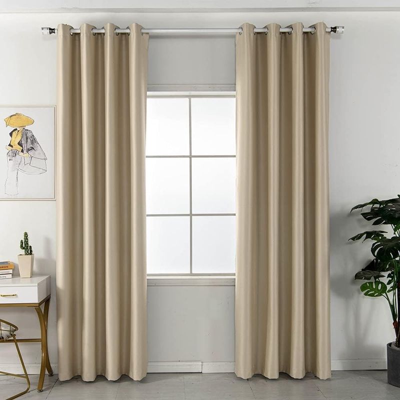 Casa si Gradina - Textile si covoare - Perdele si draperii - Perdele - Perdele blackout crem groase 260 cm inaltime, 140 cm latime, set 2 bucati - Infinity.ro