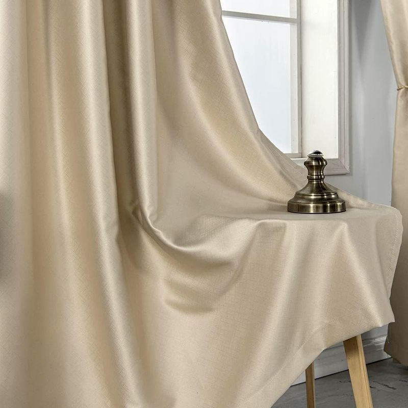 Casa si Gradina - Textile si covoare - Perdele si draperii - Perdele - Perdele blackout crem groase 260 cm inaltime, 140 cm latime, set 2 bucati - Infinity.ro
