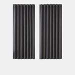 Casa si Gradina - Textile si covoare - Perdele si draperii - Perdele - Perdele termice groase 175 cm inaltime, 140 cm latime, set 2 bucati, negre - Infinity.ro