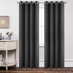 Casa si Gradina - Textile si covoare - Perdele si draperii - Perdele - Perdele termice groase 228 cm inaltime, 167 cm latime, gri inchis, set 2 bucati - Infinity.ro