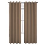 Casa si Gradina - Textile si covoare - Perdele si draperii - Perdele - Perdele termice groase 260 cm inaltime, 140 cm latime, set 2 bucati Maro - Infinity.ro