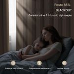 Casa si Gradina - Textile si covoare - Perdele si draperii - Perdele - Perdele termice groase 260 cm inaltime, 140 cm latime, set 2 bucati Maro - Infinity.ro
