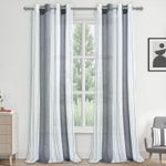 Casa si Gradina - Textile si covoare - Perdele si draperii - Perdele - Perdele semi-transparente din dantela gri H280x140L cm, set 2 bucati - Infinity.ro