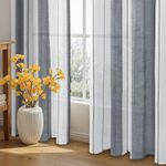 Casa si Gradina - Textile si covoare - Perdele si draperii - Perdele - Perdele semi-transparente din dantela gri H280x140L cm, set 2 bucati - Infinity.ro