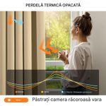Casa si Gradina - Textile si covoare - Perdele si draperii - Perdele - Perdea termica groasa 280 cm inaltime, 140 cm latime, Bej galbui-1 bucata - Infinity.ro