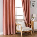 Casa si Gradina - Textile si covoare - Perdele si draperii - Perdele - Perdele termice groase 244 cm inaltime, 132 cm latime, set 2 bucati, Roz - Infinity.ro