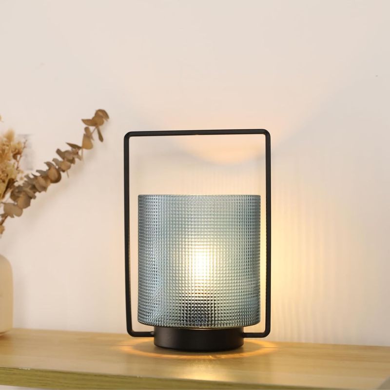Casa si Gradina - Corpuri si surse de iluminat - Veioze si lampi - Lampi de veghe - Lampa LED , tip felinar, cu temporizator H:20 cm - Infinity.ro