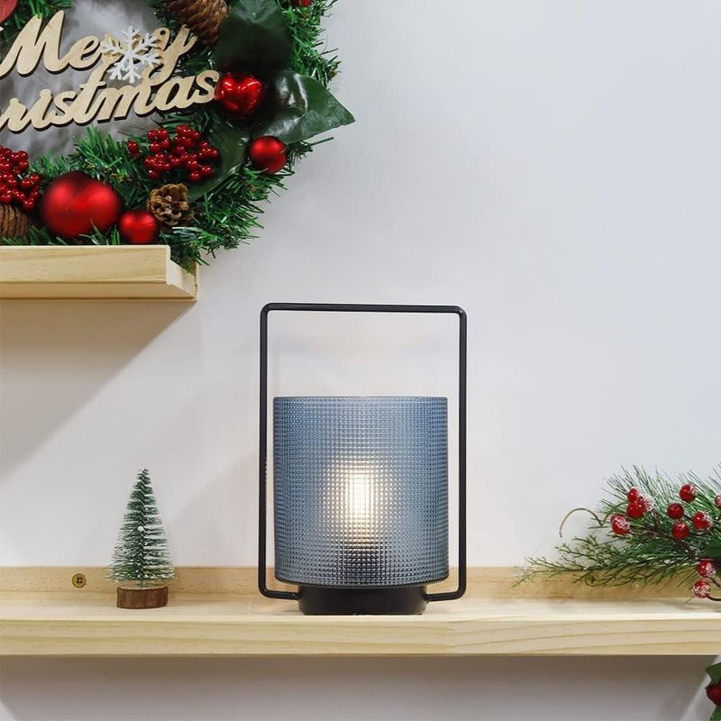 Casa si Gradina - Corpuri si surse de iluminat - Veioze si lampi - Lampi de veghe - Lampa LED , tip felinar, cu temporizator H:20 cm - Infinity.ro