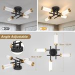 Casa si Gradina - Corpuri si surse de iluminat - Plafoniere, aplice si spoturi - Lampa plafon cu 4 leduri si telecomanda, 17W cu 3 culori lumina - Infinity.ro