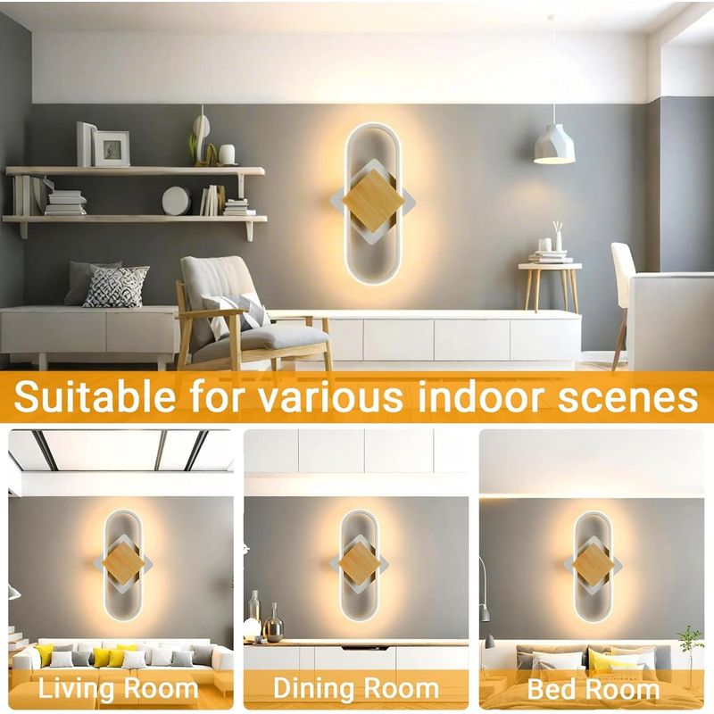 Casa si Gradina - Corpuri si surse de iluminat - Plafoniere, aplice si spoturi - Lampa versatila de perete LED 14W, 3000K, 1920Lm, lungime 41 cm, alimentare 220 V - Infinity.ro