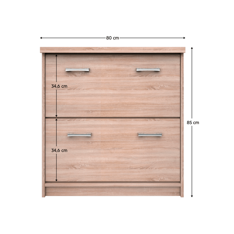 Casa si Gradina - Mobilier - Dulapuri si sifoniere - Dulapuri pantofi - Dulap pentru pantofi 2K, stejar Sonoma, TOPTY TIP 25 - Infinity.ro