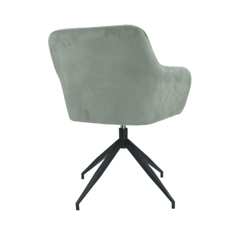 Casa si Gradina - Mobilier - Scaune si fotolii - Scaune - Scaun pivotant, tesatura de catifea maro-gri/negru, VELEZA NEW - Infinity.ro