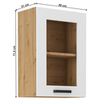 Casa si Gradina - Mobilier - Dulapuri si sifoniere - Dulapuri - Dulap superior, alb/stejar artizan, LULA 40 GS-72 1F - Infinity.ro
