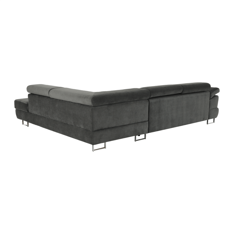 Casa si Gradina - Mobilier - Canapele si coltare - Canapele - Set canapea cu spatiu de depozitare, gri, material textil, stanga, BUTON R - Infinity.ro