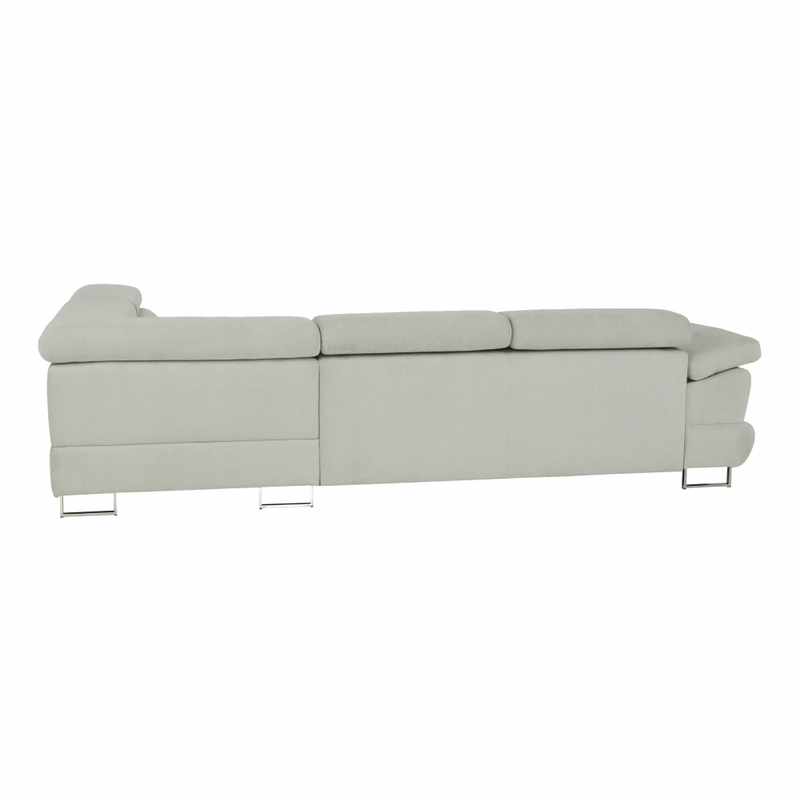 Casa si Gradina - Mobilier - Canapele si coltare - Canapele - Set canapea, gri deschis, material textil, dreapta, BUTON P - Infinity.ro