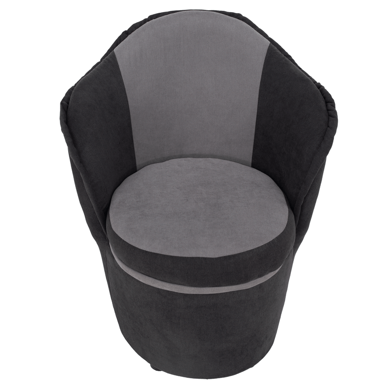 Casa si Gradina - Mobilier - Scaune si fotolii - Fotolii - Fotoliu cu spatiu de depozitare, gri inchis/gri deschis, PERSI - Infinity.ro