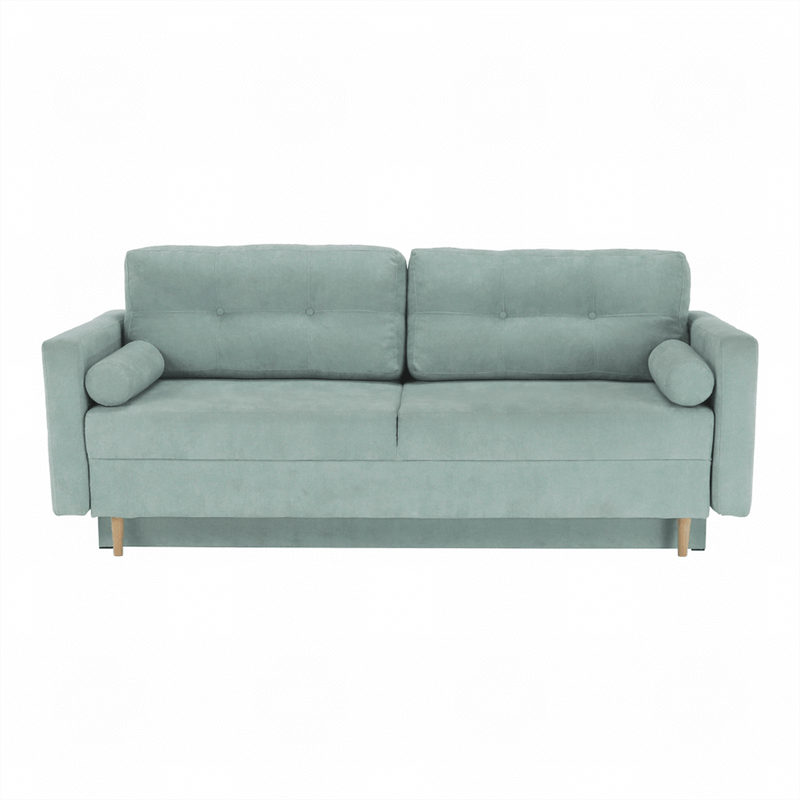 Casa si Gradina - Mobilier - Canapele si coltare - Canapele - Canapea extensibila, verde menta textil Queens, AURELIA - Infinity.ro