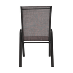 Casa si Gradina - Gradina si terasa - Mobilier exterior - Scaune si sezlonguri gradina - Scaun stivuibil, maro suvitat/maro, ALDERA - Infinity.ro
